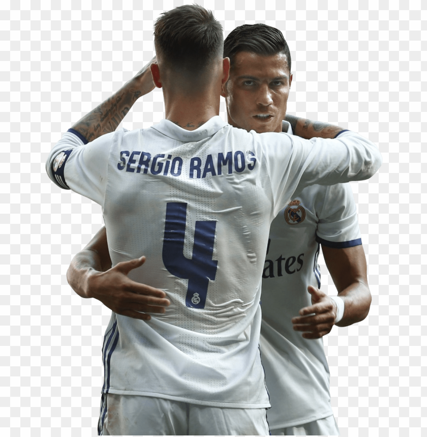cristiano ronaldo & sergio ramos render PNG image with transparent background@toppng.com