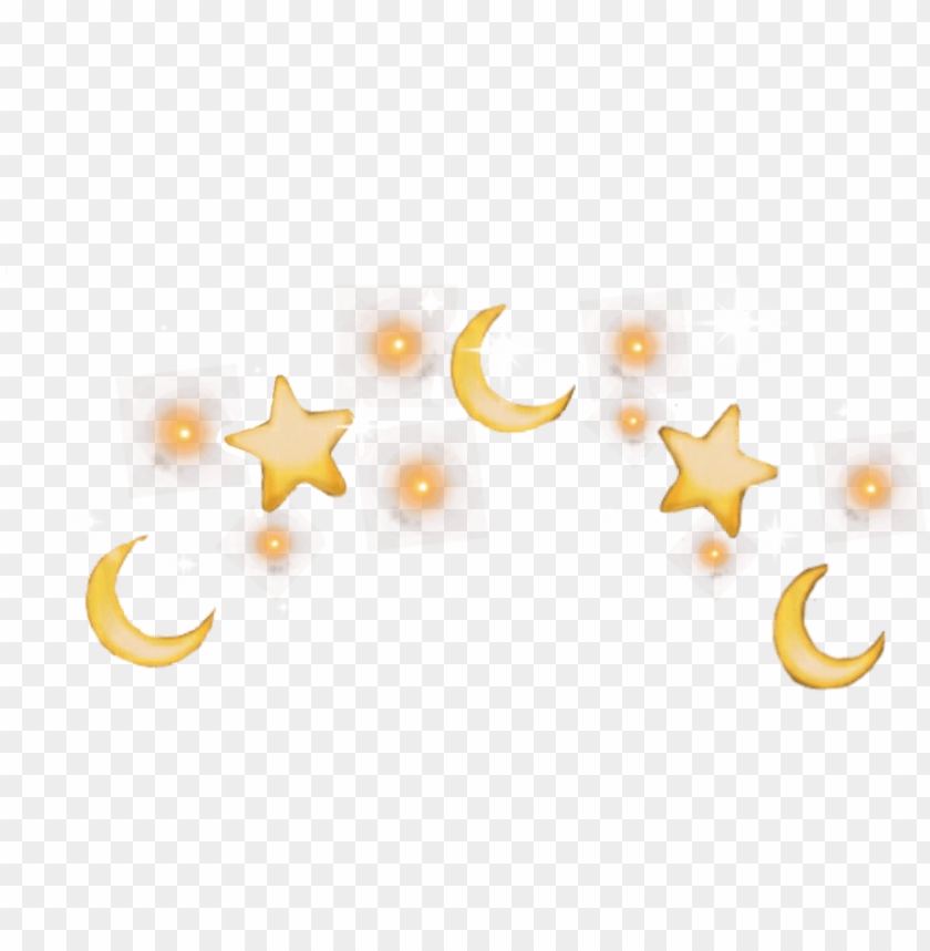 crown yellow moon star stars tumblr - star PNG image with transparent  background | TOPpng