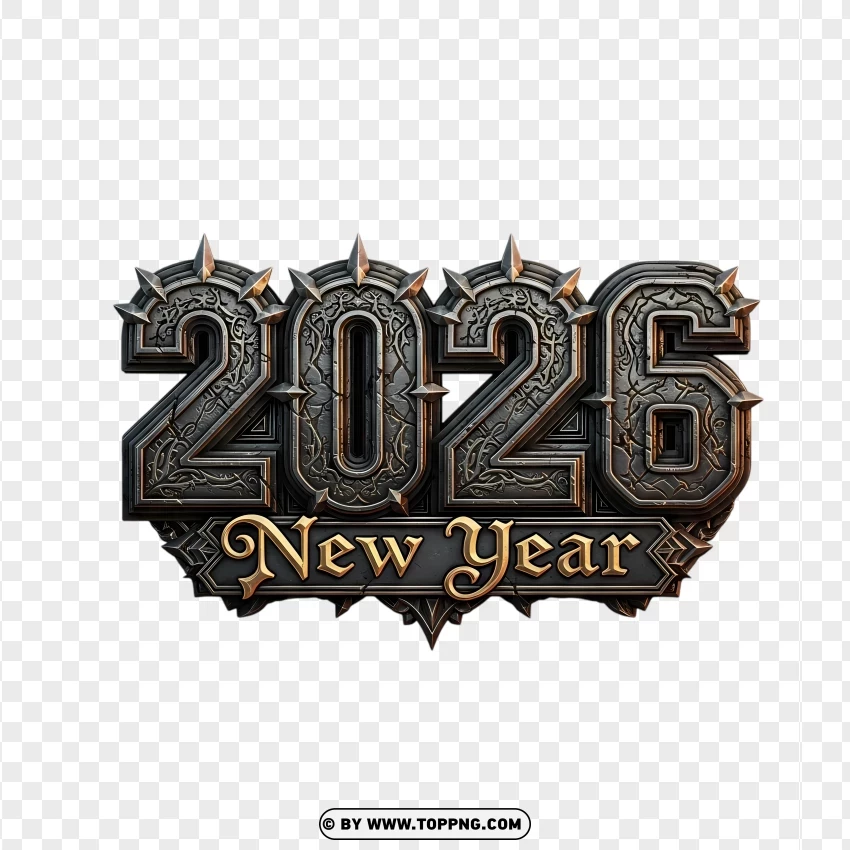 Crusader Theme 2026 Medieval Typography PNG Transparent Background