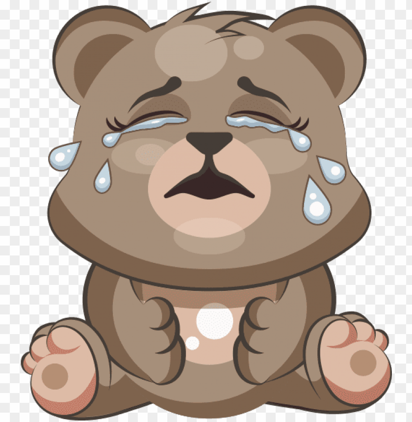 free PNG cuddlebug teddy bear emoji stickers messages sticker - crying bear emoji PNG image with transparent background PNG images transparent