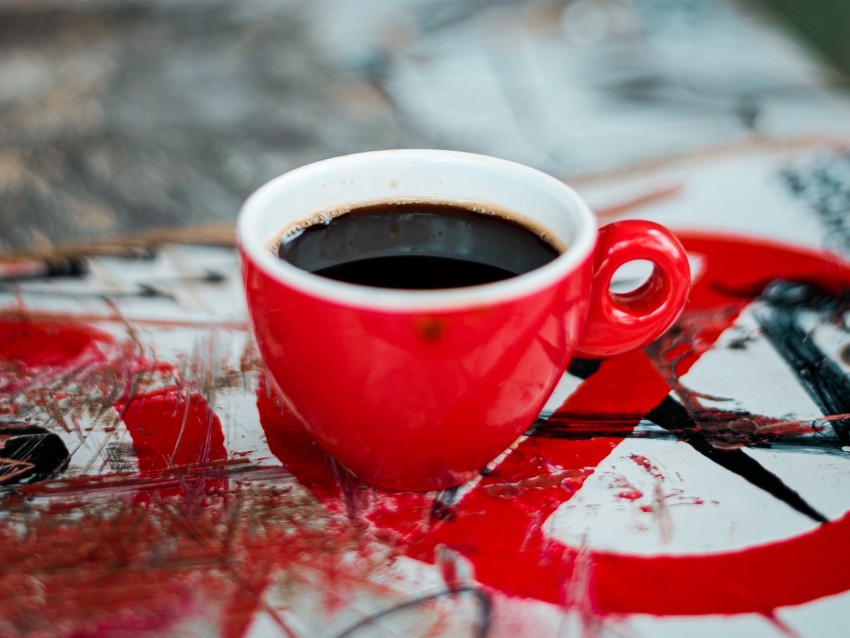 Cup Coffee Red Drink Png - Free PNG Images