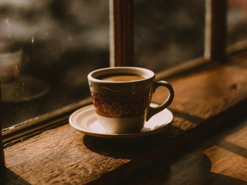 cup, coffee, window, comfort, shadow