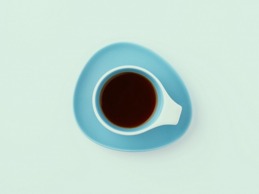 Cup Minimalism Tea Drink Blue Png - Free PNG Images