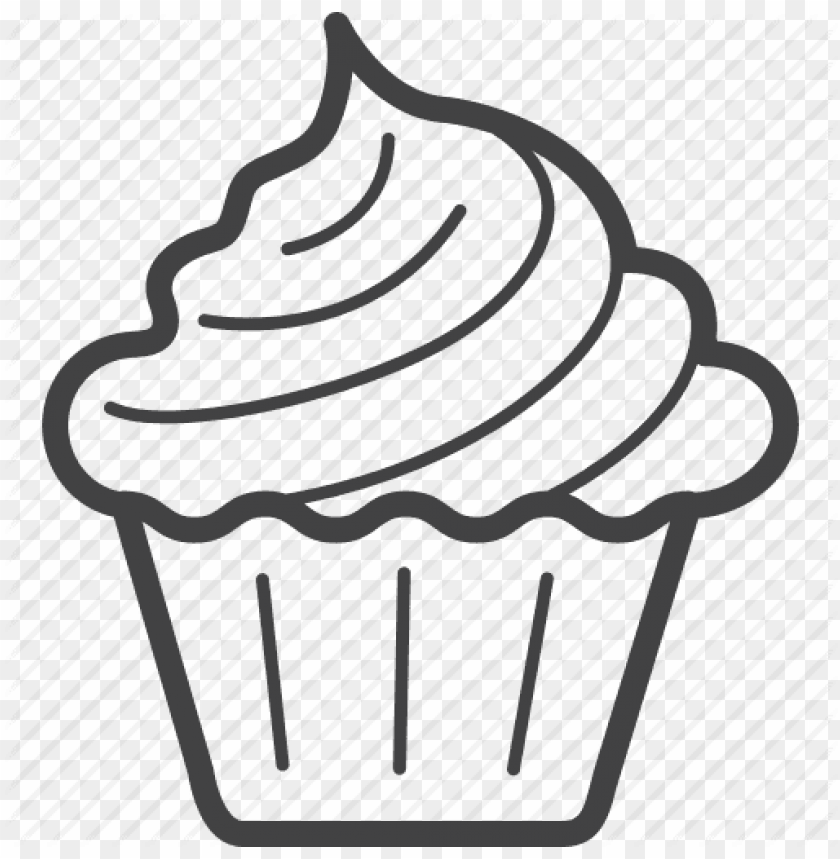 Download Cupcake Outline Cake Celebration Christmas Cupcake Muffins Birthday Cake Png Image With Transparent Background Toppng