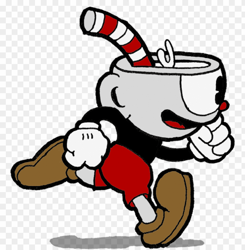 cuphead running cuphead and mugman runni PNG transparent with Clear Background ID 181266