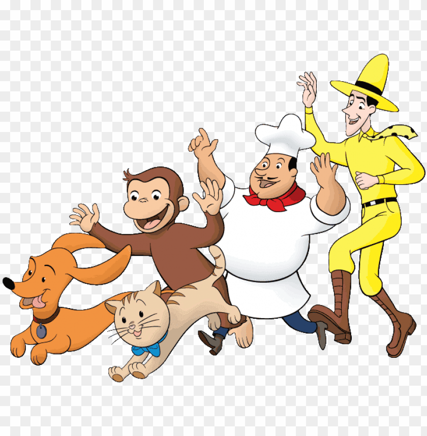 Curious George Clipart Friend Banner Transparent - Curious George All Characters PNG Transparent With Clear Background ID 269737