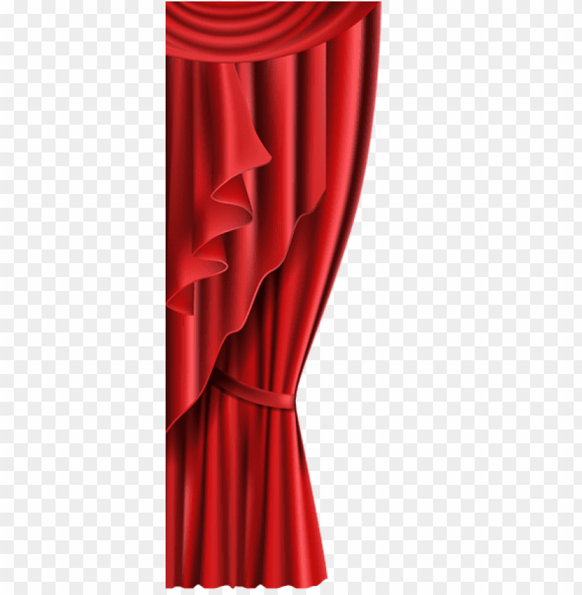 curtain red transparent clipart png photo - 43617
