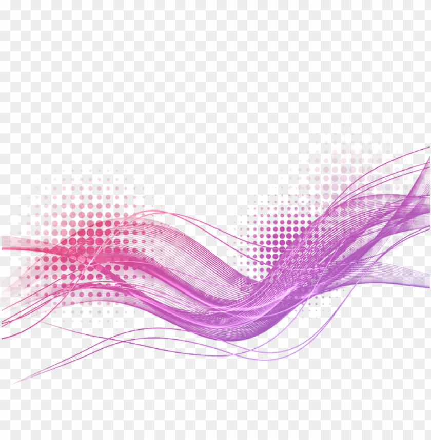 Curve Waves Lines Purple Pink Pattern Dynamic PNG Image With Transparent Background