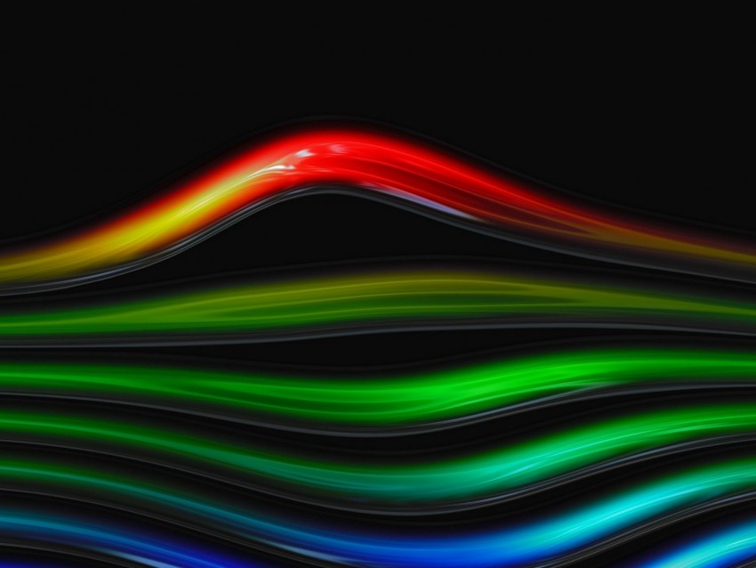 curved, line, rainbow, glass, bright, tube