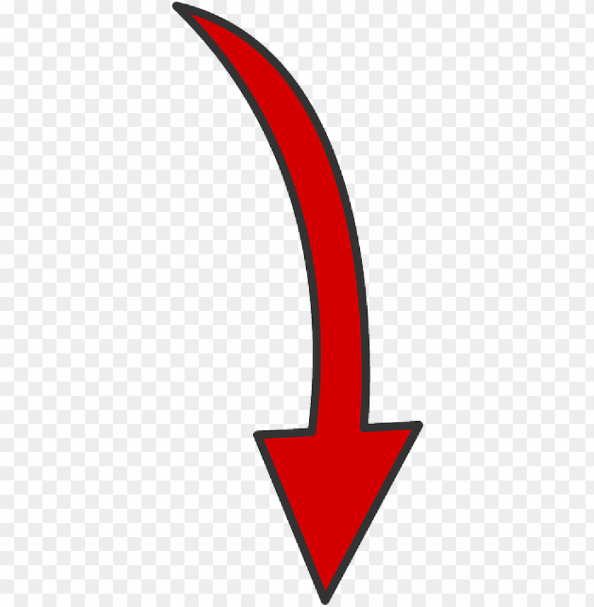 Curved Red Arrow Png - Transparent Background Curved Arrow PNG Image With Transparent Background