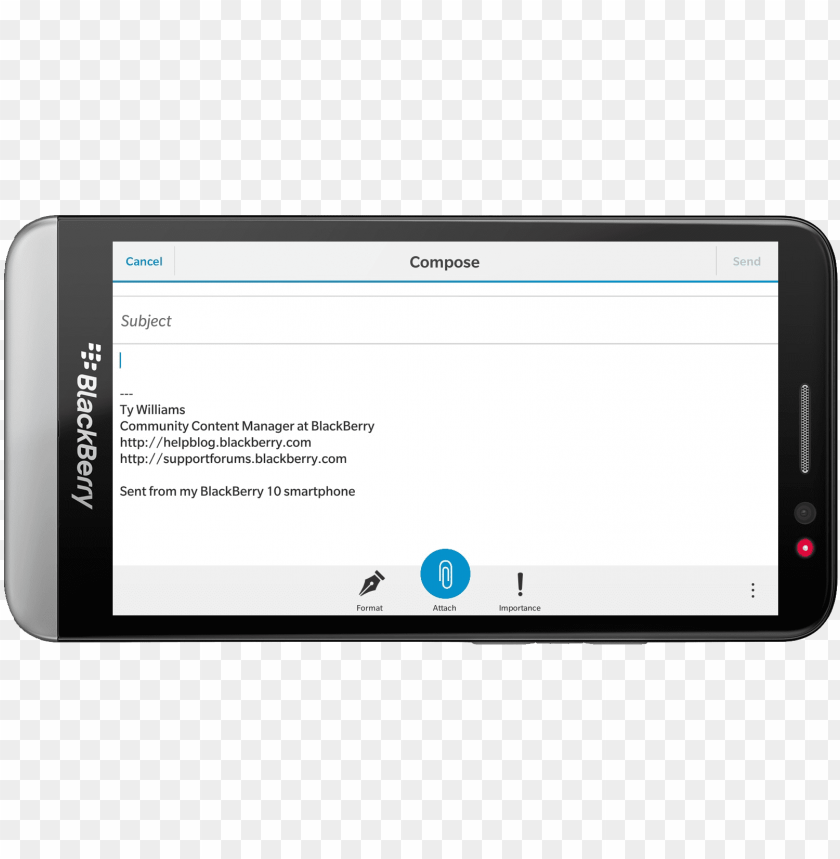 customizing email signatures when using blackberry email PNG transparent with Clear Background ID 245618