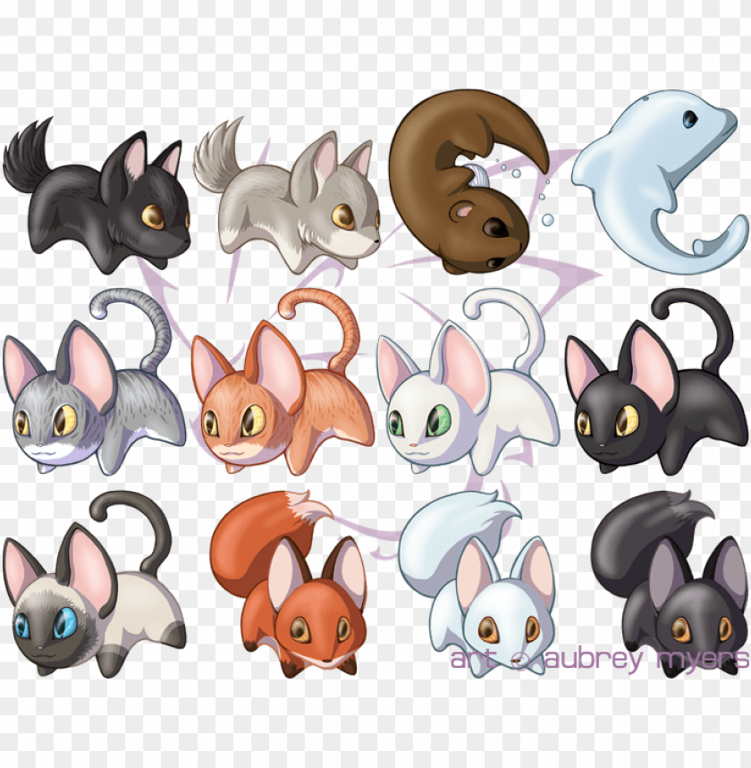 cute anime animal drawings PNG image with transparent background | TOPpng