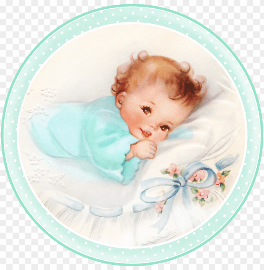 Cute Babies At Bed Vintage Baby Girl Cards Png Image With Transparent Background Toppng - kawaii cute roblox girl background