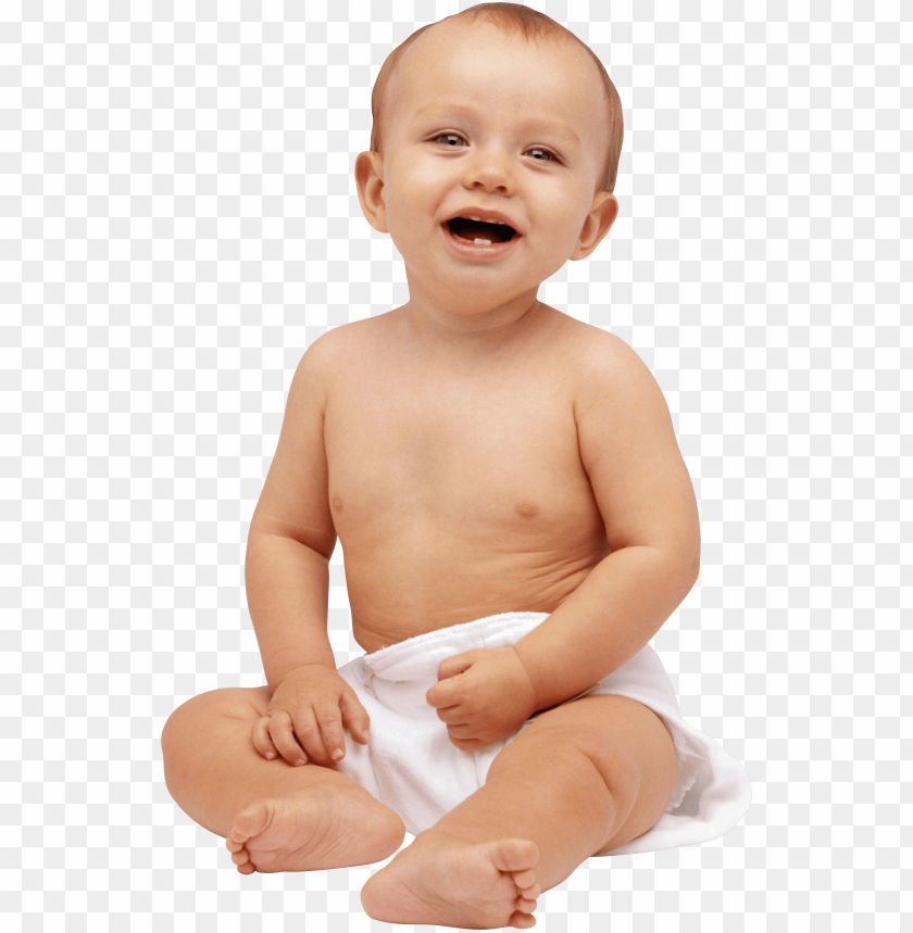 Transparent background PNG image of cute baby - Image ID 26065