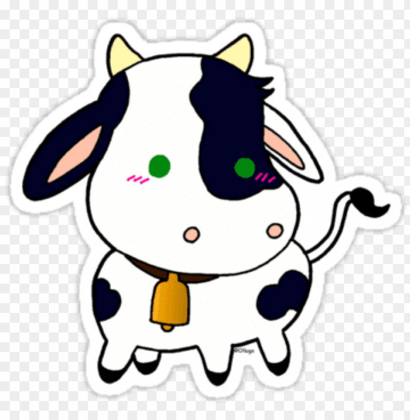 Cute Baby Cow Stickers By Olluga Vacas Chibi Png Image With Transparent Background Toppng - cow png roblox