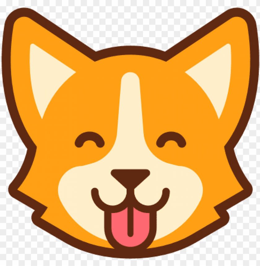 Cute Cartoon Dog Face PNG Transparent With Clear Background ID