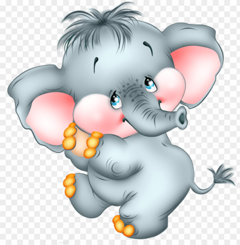 Download cute cartoon elephant free clipart png photo | TOPpng