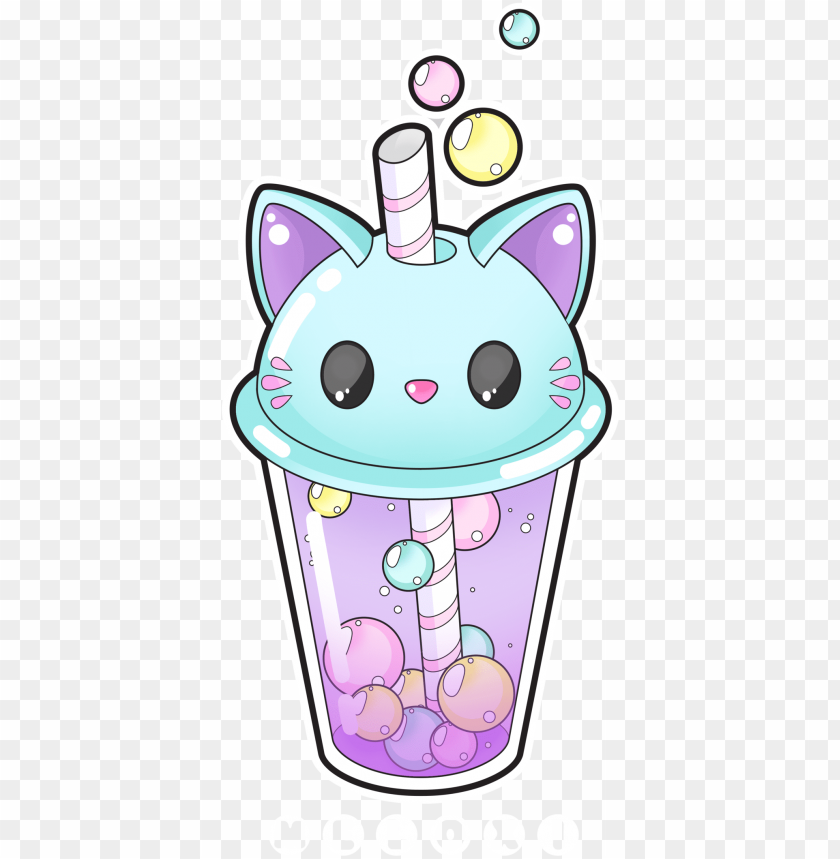cute cat bubble tea commissions open by - cute cat bubble tea PNG image with transparent background@toppng.com