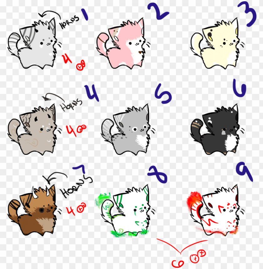 Cute Chibi Cat Drawing Png Image With Transparent Background Toppng