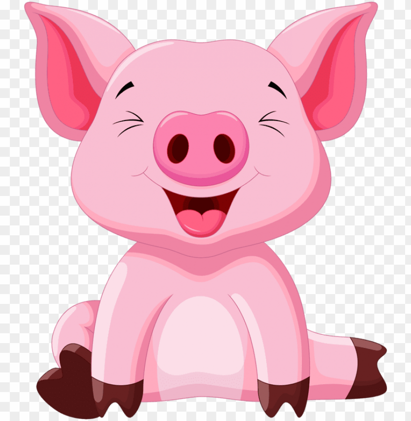cute clipart, cute animal clipart, cute pigs, baby - pig cartoo PNG image  with transparent background | TOPpng
