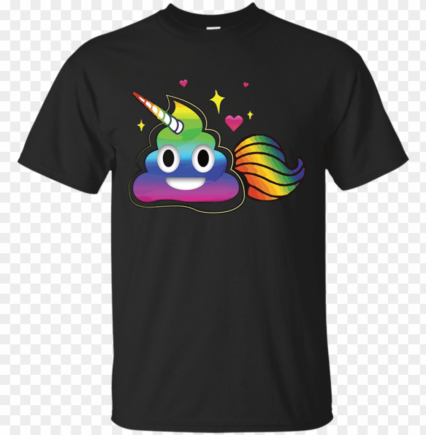 Cute Girl Rainbow Emoji Poop Shirt Png Image With Transparent