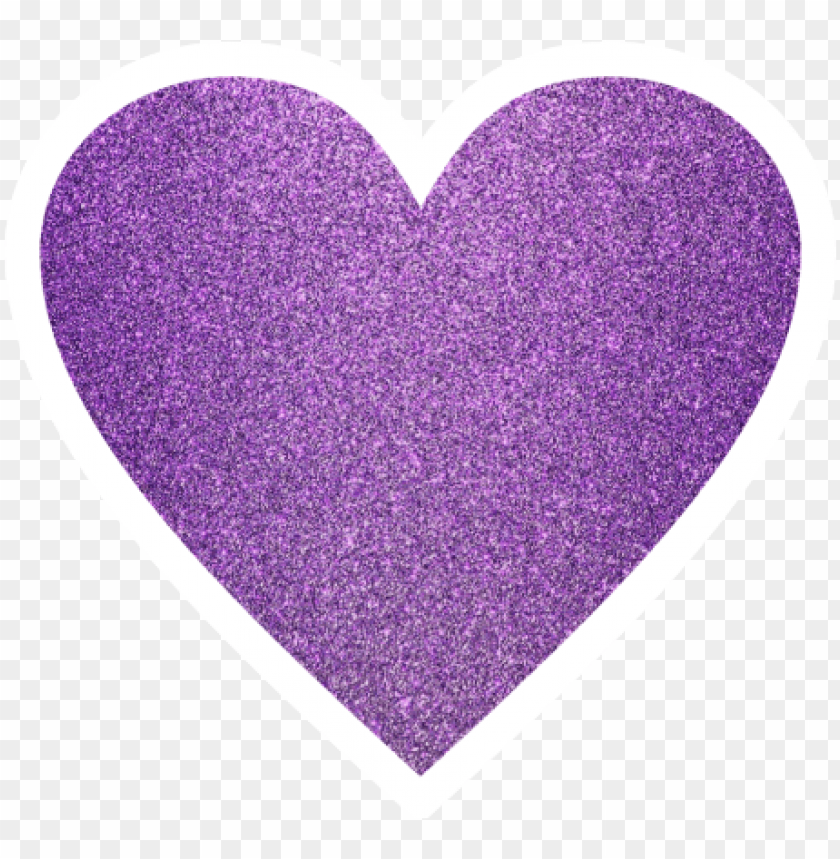 cute glitter purple heart PNG transparent with Clear Background ID 88037