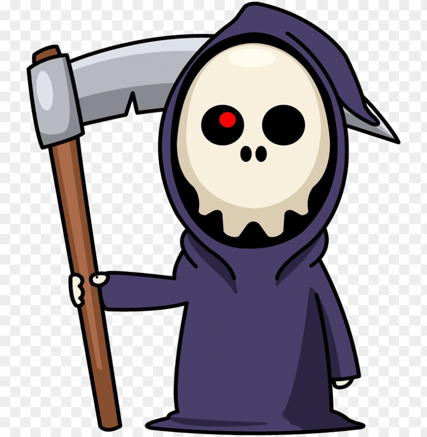 cute grim reaper cartoon PNG transparent with Clear Background ID 88068