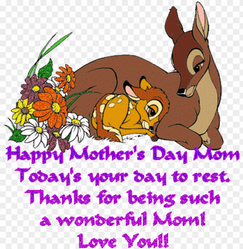 cute happy mother day animated PNG image with transparent background |  TOPpng