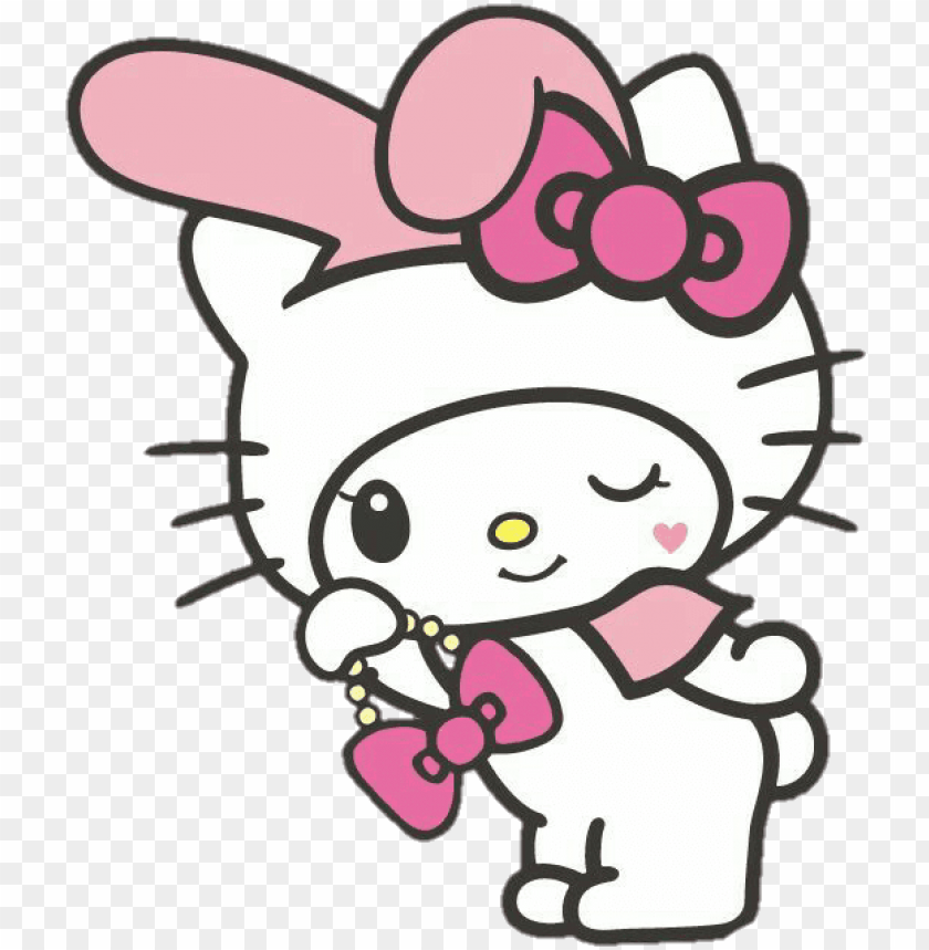 Cute Hellokitty Mymelody Cosplay Lisa Loeb Hello Lisa Png Image With Transparent Background Toppng