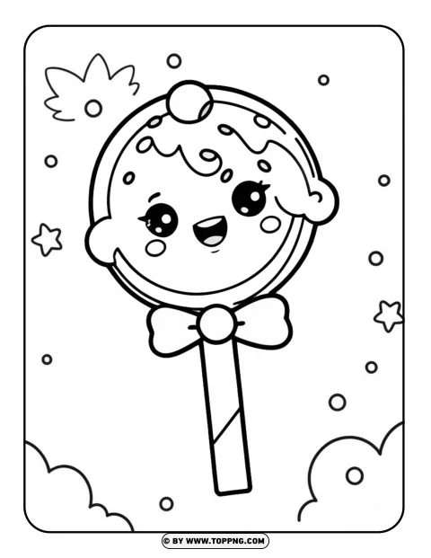 Lolly Pop coloring page,Kawaii Lolly Pop,kawaii colorear dibujos,kawaii dibujos,Kawaii Lolly Pop coloring page,Kawaii ,dessert  kawaii 