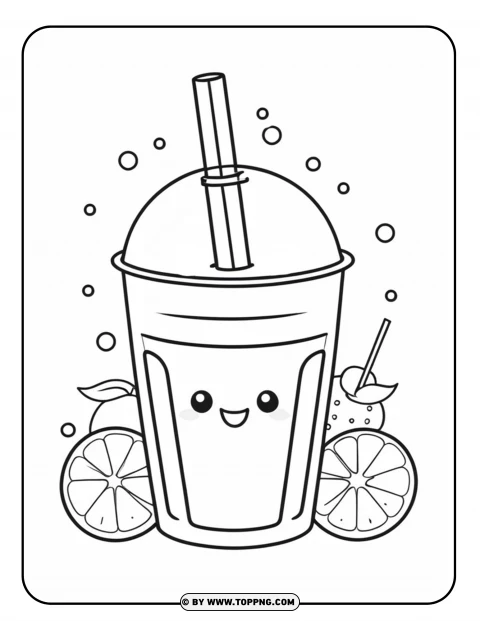 Kawaii Juice,Printable coloring page ,kawaii colorear dibujos,Summer coloring page,Kawaii Summer Juice,Printable coloring page ,Printable  kawaii coloring page