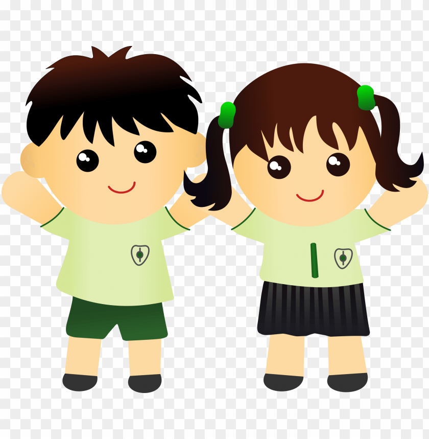 cute kids png photo - two kids clipart PNG image with transparent background@toppng.com