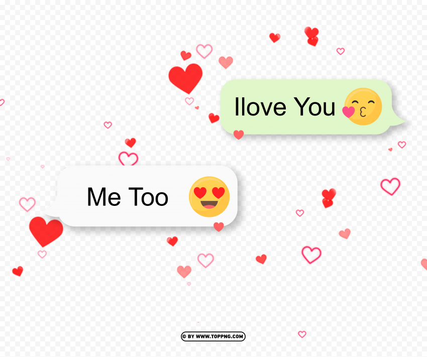 cute love chat message with hearts design png hd , love anniversary,happy valentine,love sign,valentine couple,abstract heart,heart banner