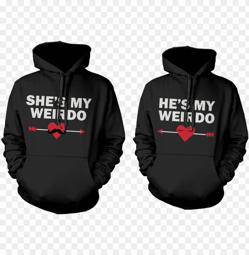 cute matching hoodies PNG transparent with Clear Background ID 91985