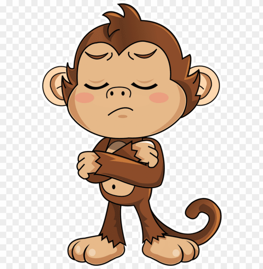 free PNG cute monkey stickers messages sticker-8 - monkey stickers for whatsa PNG image with transparent background PNG images transparent