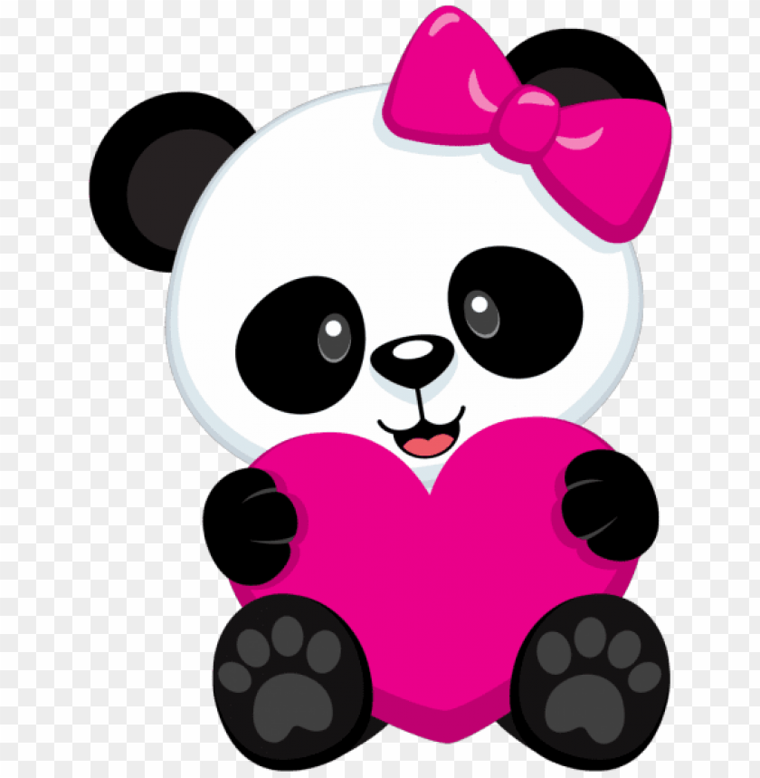 cute panda png clip art black and white osos pandas animados PNG image with  transparent background | TOPpng