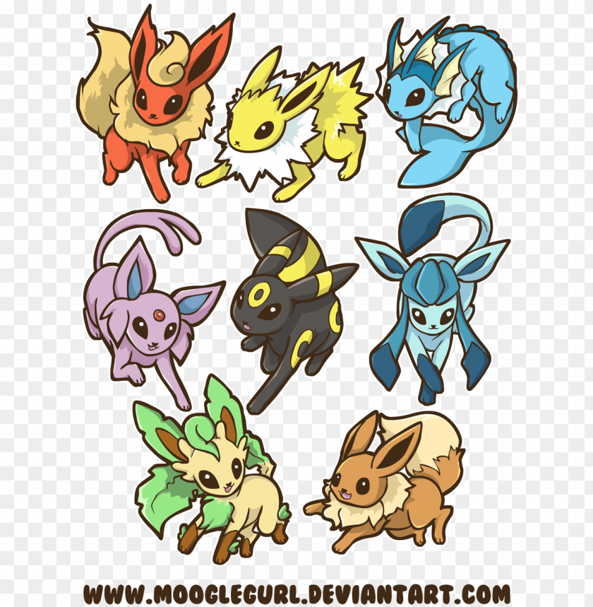 Cute Pokemon Eevee Evolutions PNG Transparent With Clear Background ID 200331
