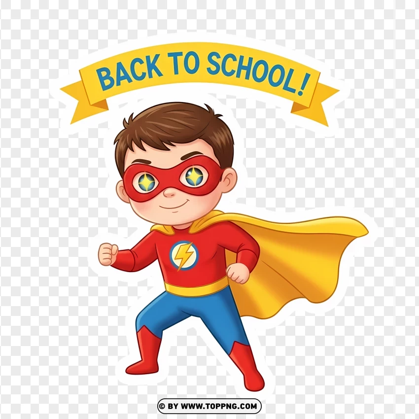 Cute Shield Back To School Sticker PNG Transparent Background
