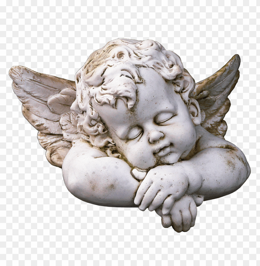 free PNG cute sleeping angel statue PNG image with transparent background PNG images transparent