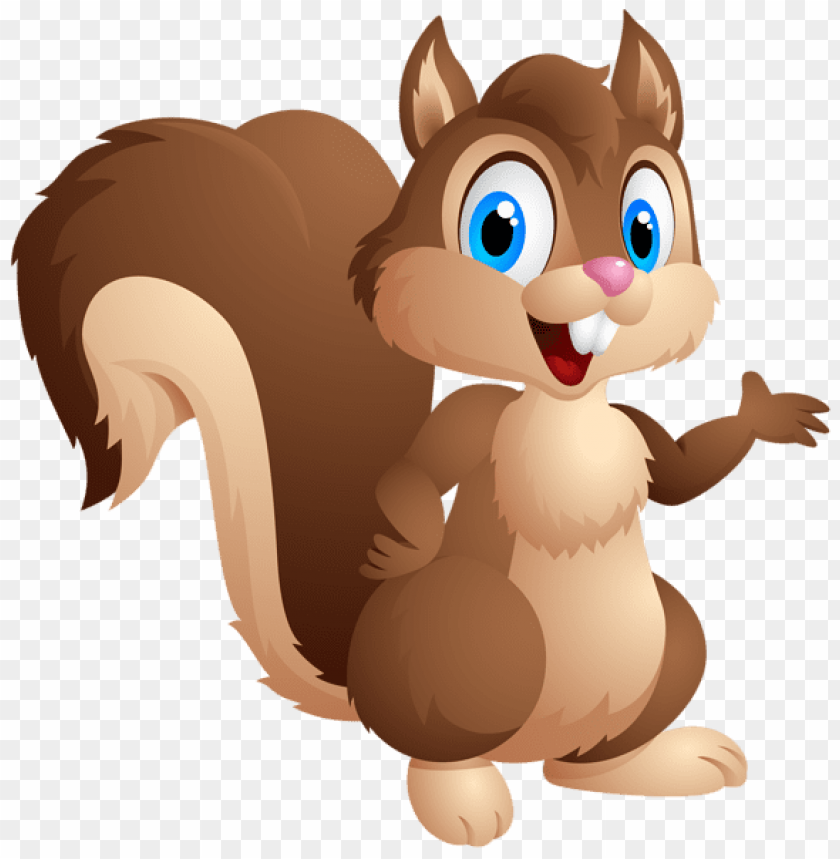 cute squirrel cartoon clipart png photo - 46436