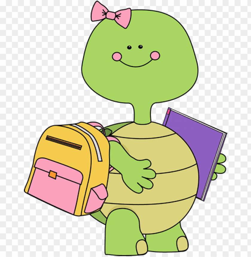 Cute Turtle Clipart - Back To School Turtle PNG Transparent With Clear Background ID 257241