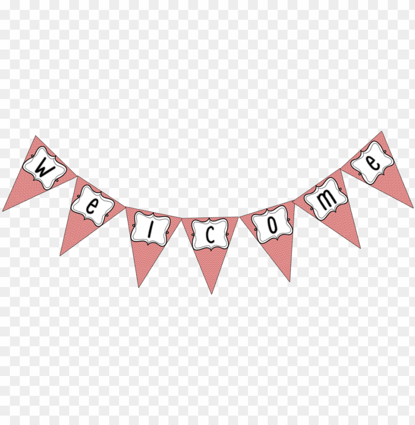 Free download | HD PNG cute welcome banner PNG image with transparent
