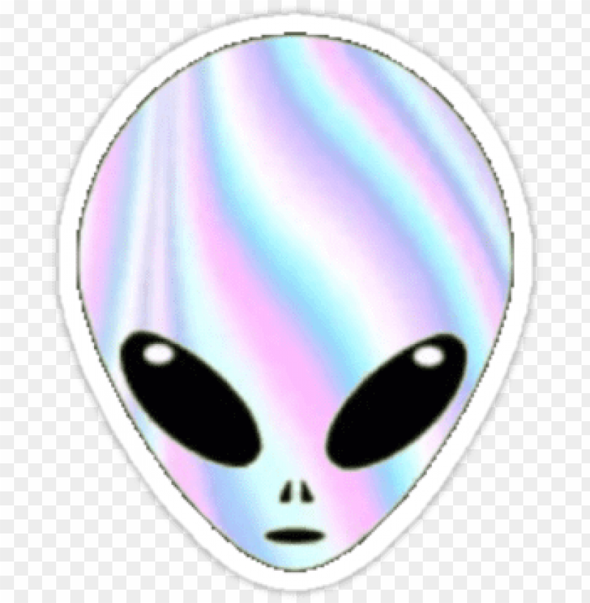 Cute Aesthetic Tumblr Stickers Alien Png Image With Transparent