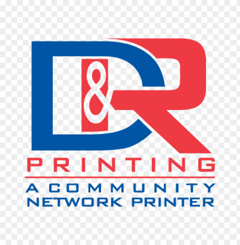  d and r printing logo vector free download - 466220
