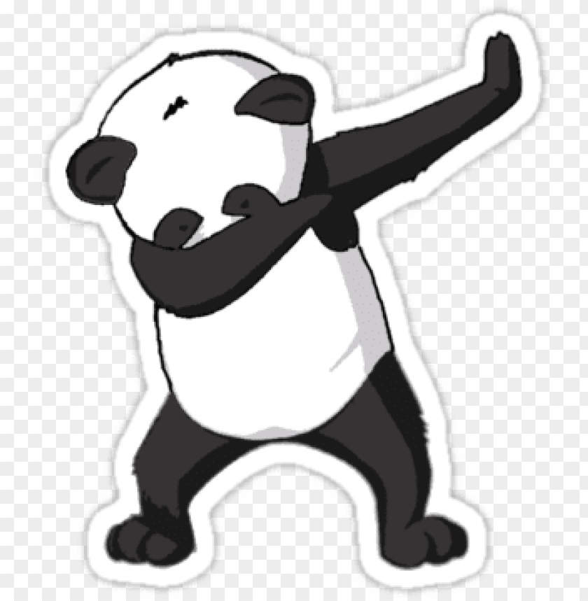 dab panda dab stickers by frenchstyle dabbing panda PNG transparent with Clear Background ID 285155
