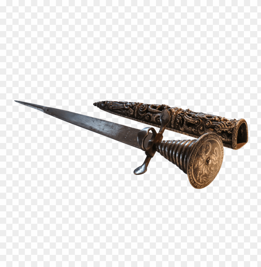 miscellaneous, weapons, dagger and ornate sheath, 