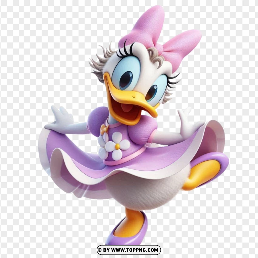 Daisy Duck, Character ,  Disney,Cartoon ,  Illustration ,  Isolated ,  Fictional Character 