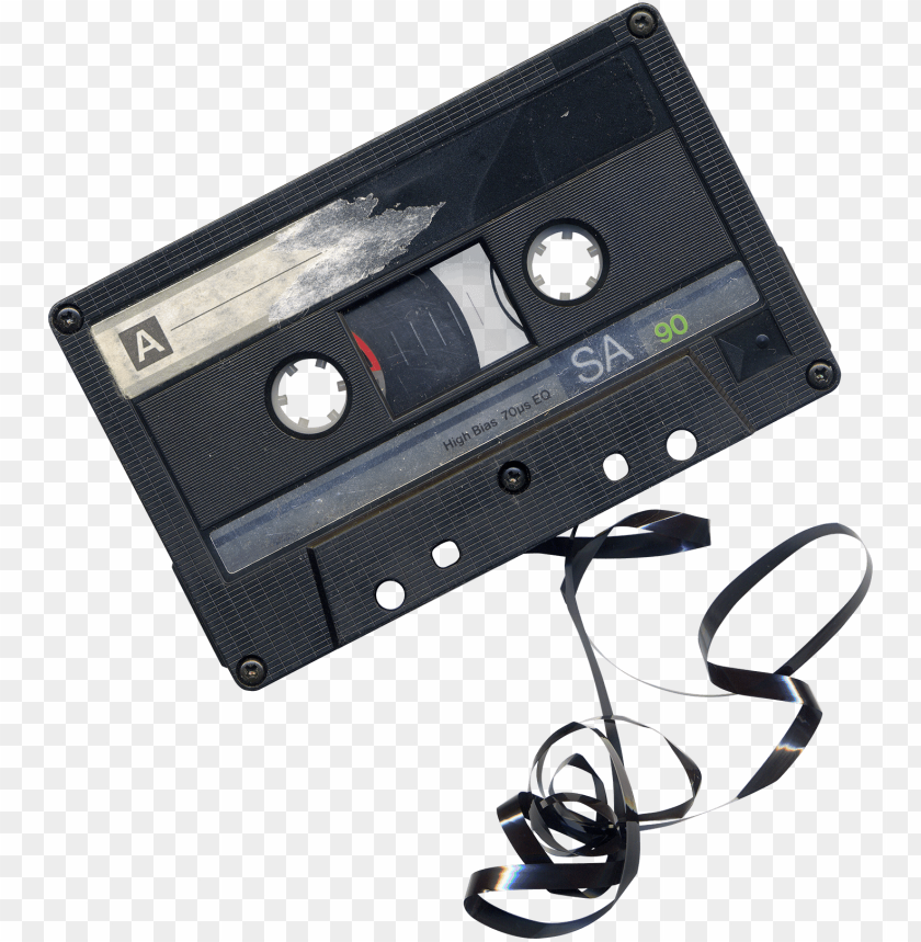 electronics, audio cassette, damaged audio cassette, 