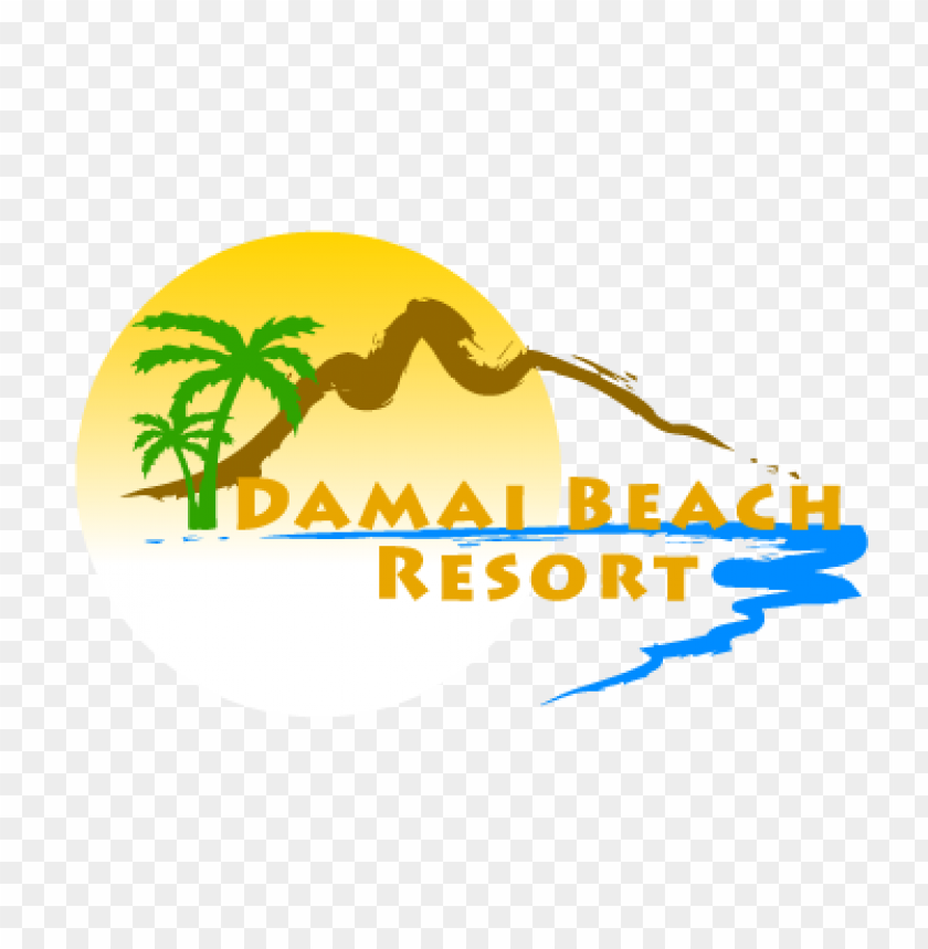  damai beach resort logo vector - 466319