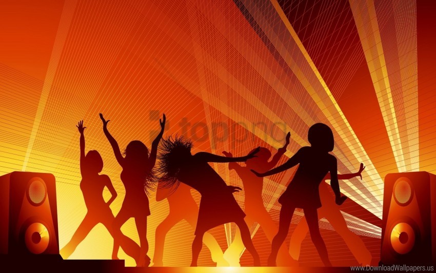 dance, disco, girls, vector wallpaper background best stock photos | TOPpng